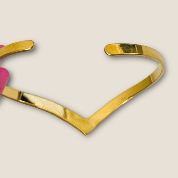 Gold plated open cuff bracelet choose one - Picture 8 of 10